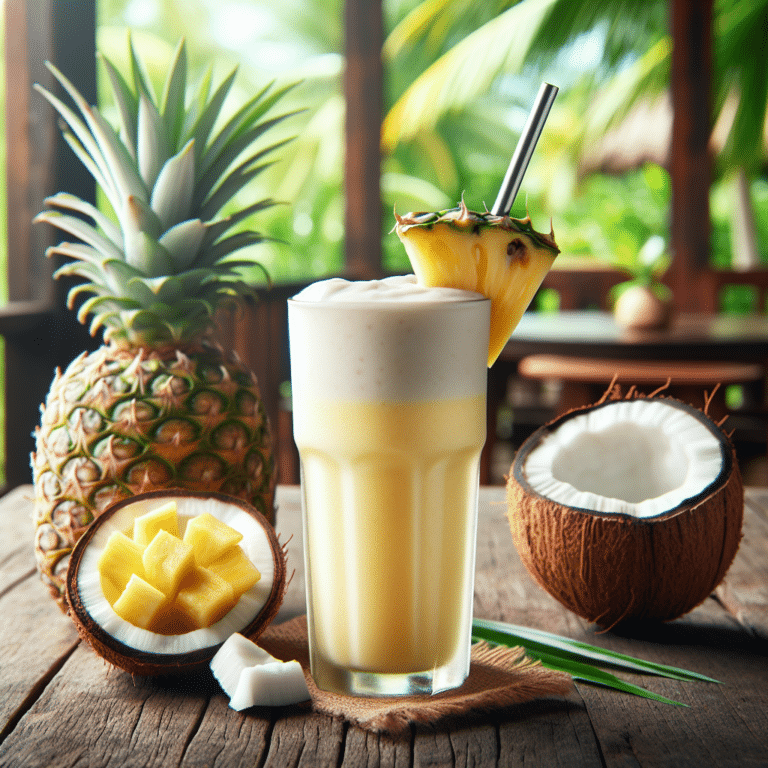 Smoothie with Pineapple and Coconut