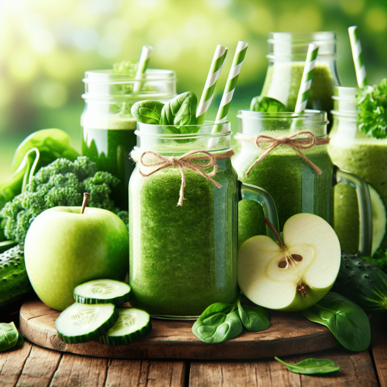 "Healthy Green Detox Smoothies