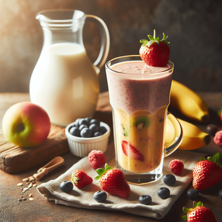 Fruit Smoothie with Almond Milk