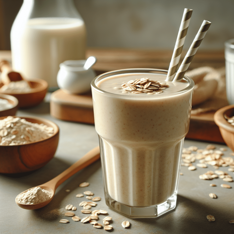 Oat-tastic Protein: Simple Protein Smoothie with Oats Recipe