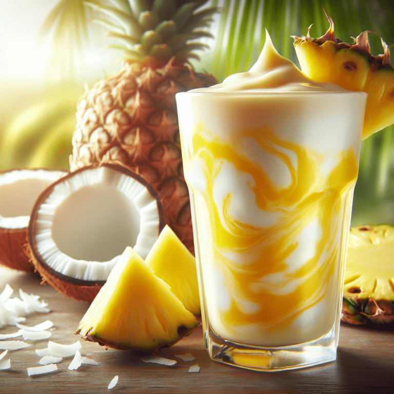 Smoothie with Pineapple and Coconut