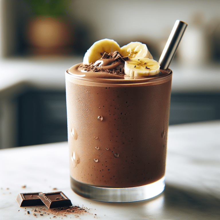 Decadent Chocolate Banana Protein Smoothie Recipe