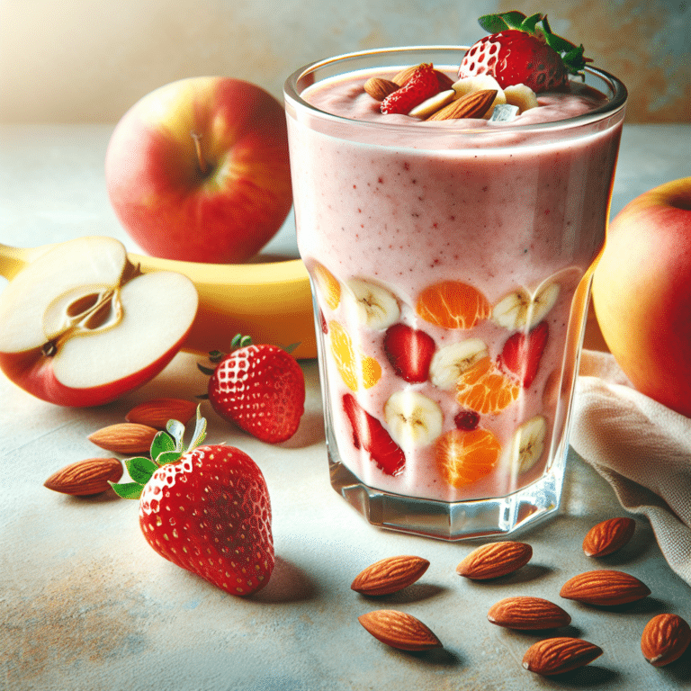 Fruit Smoothie with Almond Milk