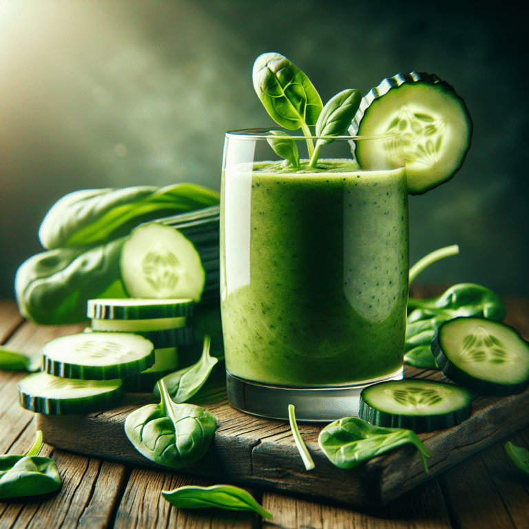 Refreshing Cucumber and Spinach Smoothie For Starters
